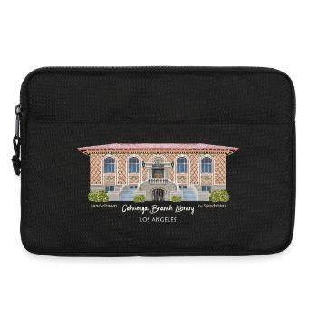 Los Angeles, Handzeichnung Cahuenga Library,  - Laptoptasche 13" - Schwarz - Vorne