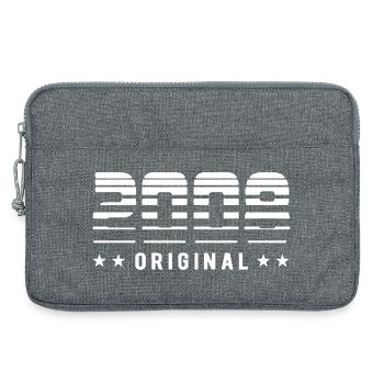 2008 Retrodesign original | Anniversaire - Sacoche pour ordinateur portable 13 pouces - gris chiné - Devant