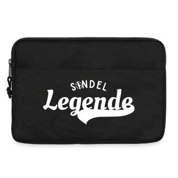 Sondeln_Legende_T shirt_Design - Sacoche pour ordinateur portable 13 pouces - noir - Devant