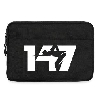 147 Snooker-Ikone (Weiß) - Laptoptasche 13" - Schwarz - Vorne