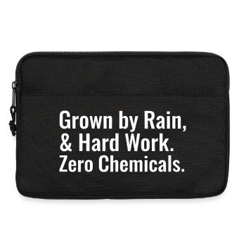 Sustainable Horticulture Sayings Regenerative Agriculture - Laptop bag 13" - black - Front