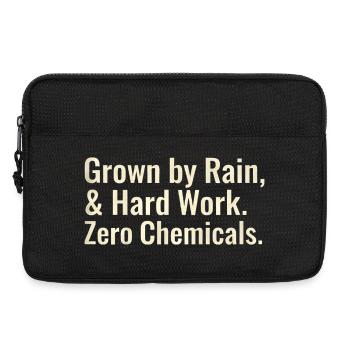 Sustainable Horticulture Sayings Regenerative Farmer - Laptop bag 13" - black - Front