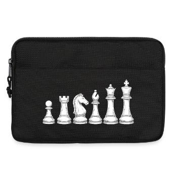 Ornamentaler Schach Springer – Design - Laptoptasche 13" - Schwarz - Vorne