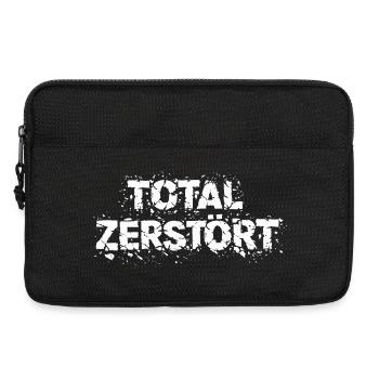 Totally Destroyed - Grunge Design Statement - Laptop bag 13" - black - Front