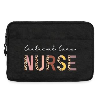 Critical Care Nurse CCN Boho Design - Laptop bag 13" - black - Front