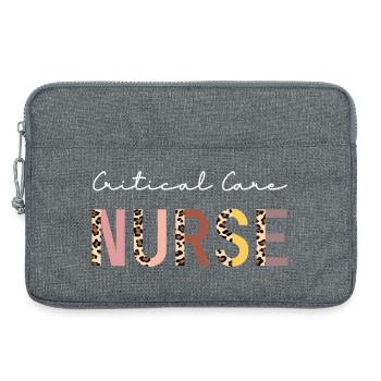 Infirmière en soins intensifs CCN Bohème Design - Sacoche pour ordinateur portable 13 pouces - gris chiné - Devant
