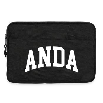 Anda - Sacoche pour ordinateur portable 13 pouces - noir - Devant