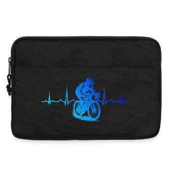 Motif emblématique du vélo de route - Sacoche pour ordinateur portable 13 pouces - noir - Devant