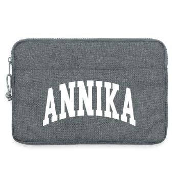 Annika - Laptoptasche 13" - Grau meliert - Vorne