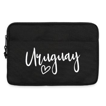 Uruguay Herz Frauenliebe Uruguay - Laptoptasche 13" - Schwarz - Vorne