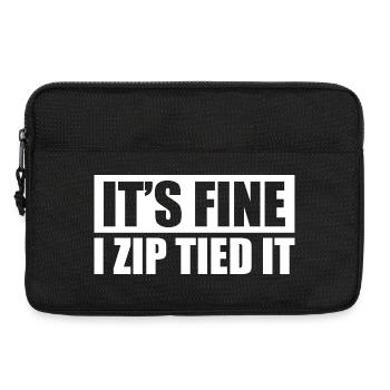 It's fine i zip tied it Car lover car guy mechanic - Laptoptasche 13" - Schwarz - Vorne