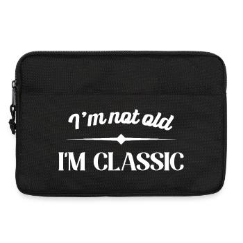 I'm not old i'm classic Car lover car guy mechanic - Laptoptasche 13" - Schwarz - Vorne