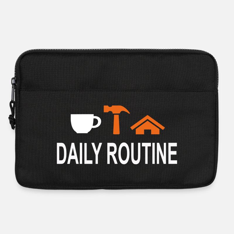 Daily Routine, Daily Routine, Work Can Wait - Laptop bag 13" - black