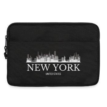 New York Skyline, New York USA - Laptop bag 13" - black - Front
