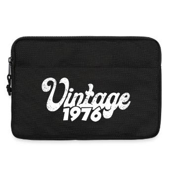 Vintage 1976 Retro Lettering - Laptop bag 13" - black - Front