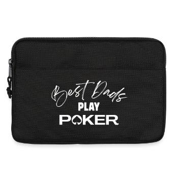 T-shirt poker - best dads play poker  - Sacoche pour ordinateur portable 13 pouces - noir - Devant