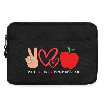 Assistante enseignante paraprofessionnelle paraéducatrice - Sacoche pour ordinateur portable 13 pouces - noir - Devant