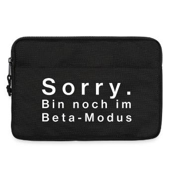 Sorry. Bin noch im Beta-Modus - Laptoptasche 13" - Schwarz - Vorne