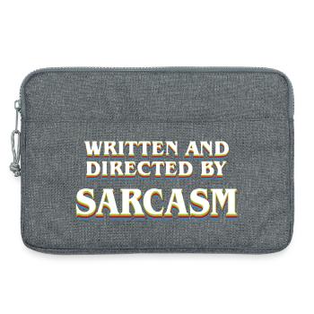 Lustiges sarkastisches Zitat, sorry, Ergebnis, realistischer Pessimi - Laptoptasche 13" - Grau meliert - Vorne