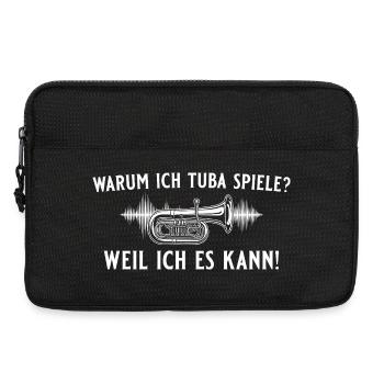 Tuba spielen? Weil ich es kann! – Tubist - Laptoptasche 13" - Schwarz - Vorne