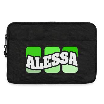 Cadeau pour Alessa - Sacoche pour ordinateur portable 13 pouces - noir - Devant