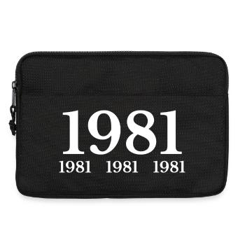 1981 - Sacoche pour ordinateur portable 13 pouces - noir - Devant