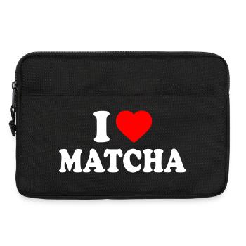 J’adore le Matcha - Sacoche pour ordinateur portable 13 pouces - noir - Devant