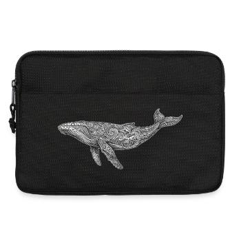 Humpback whale - Laptop bag 13" - black - Front