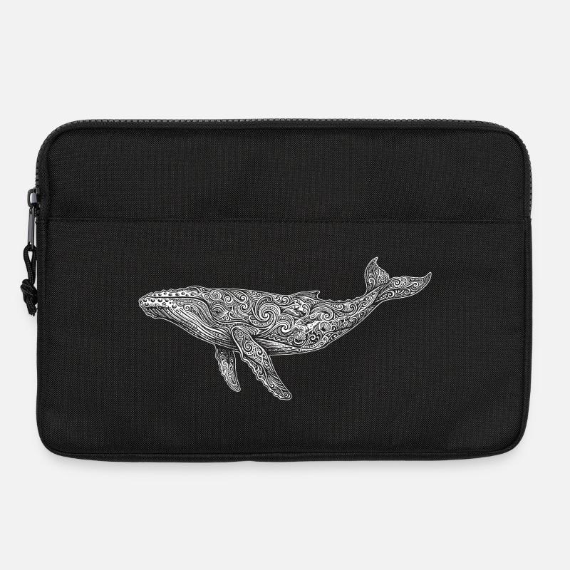 Buckelwal - Laptoptasche 13" - Schwarz