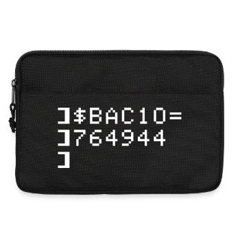 Bacio BAC10 8-Bit Esadecimale Code Nerd Pixel Art - Laptoptasche 13" - Schwarz - Vorne