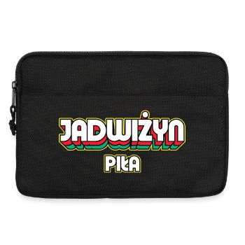 Jadwiżyn Piła. Retro District Name - Laptop bag 13" - black - Front
