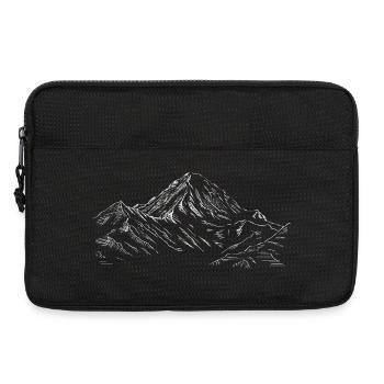 Mountain Artwork Line Art of K2 Mountain in Pak - Laptop bag 13" - black - Front