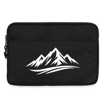 Mountains - Laptop bag 13" - black - Front