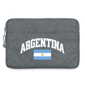 Argentina Football Lover Retro Sports Design - Laptoptasche 13" - Grau meliert - Vorne