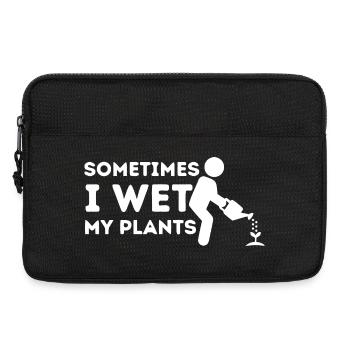 Parfois, je mouille mes plantes - Sacoche pour ordinateur portable 13 pouces - noir - Devant