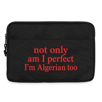 Perfect and Algerian Humor | Algeria Pride Gift - Laptop bag 13" - black - Front