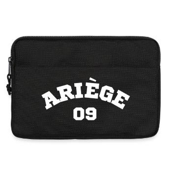 Ariège 09 Humor-Geschenk-T-Shirt - Laptoptasche 13" - Schwarz - Vorne