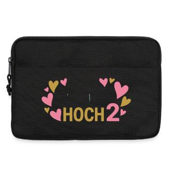Hoch 2 Herz Zwillinge Zweifache Mutter - Laptoptasche 13" - Schwarz - Vorne