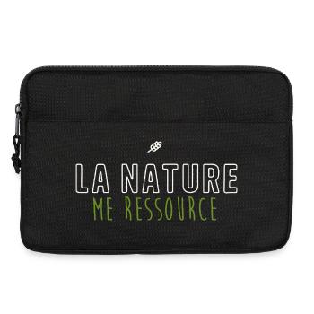 La Nature Me Ressource - Design Nature Minimaliste - Sacoche pour ordinateur portable 13 pouces - noir - Devant