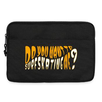 Tu veux me faire du surf ? - Sacoche pour ordinateur portable 13 pouces - noir - Devant