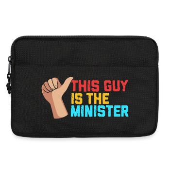 Pfarrer - Laptoptasche 13" - Schwarz - Vorne