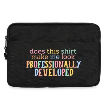 Does This Shirt Make Me Look Professionally Develo - Sacoche pour ordinateur portable 13 pouces - noir - Devant