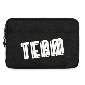 Police vintage teintée en gras Team Spirit - Sacoche pour ordinateur portable 13 pouces - noir - Devant