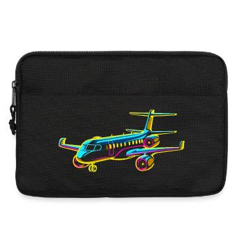 Style de bande dessinée d’avion - Sacoche pour ordinateur portable 13 pouces - noir - Devant