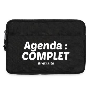 Agenda complet retraité - Sacoche pour ordinateur portable 13 pouces - noir - Devant