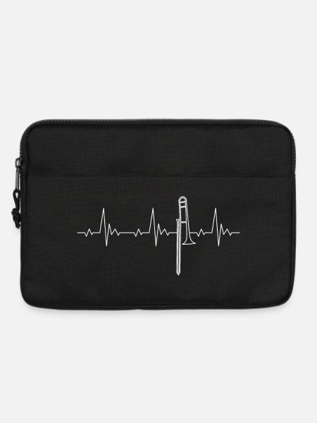 Trombone heartbeat for trombone players - Laptop bag 13" - black