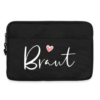 Braut Herz Junggesellinnenabschied Geschenk - Laptoptasche 13" - Schwarz - Vorne