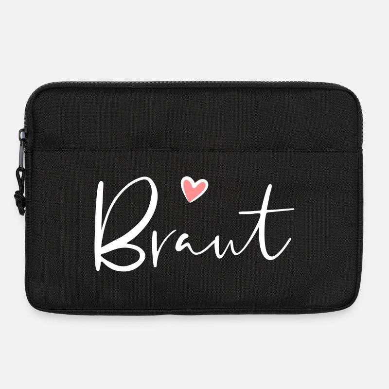 Braut Herz Junggesellinnenabschied Geschenk - Laptoptasche 13" - Schwarz