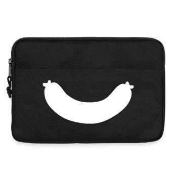 Wurst Metzgerei Verkäufer Vorlage - Laptoptasche 13" - Schwarz - Vorne