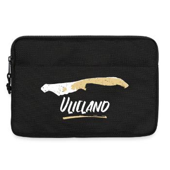 Vlieland | Vintage Landkarte Retro - Laptoptasche 13" - Schwarz - Vorne
